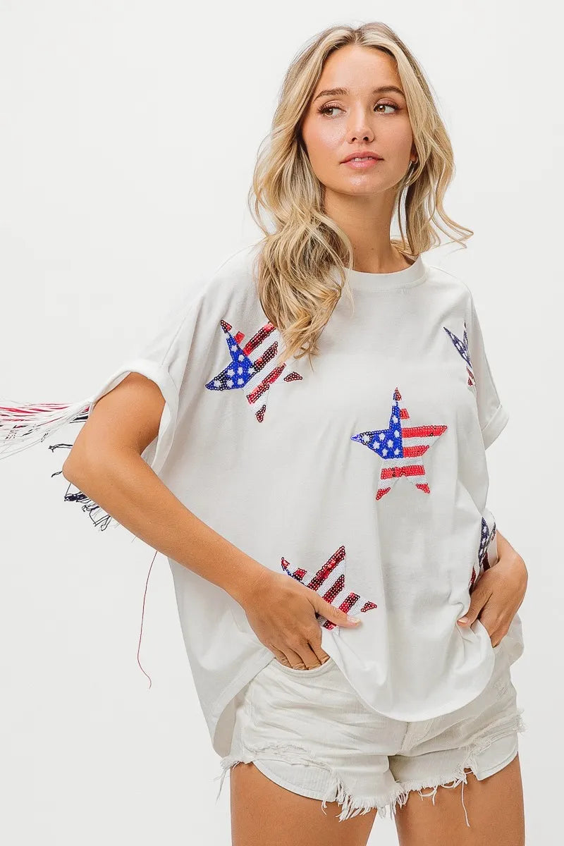 BiBi American Flag Sequin Star Fringe Top 003e5793eb914469988d60fdbb6ece45-Max-Origin