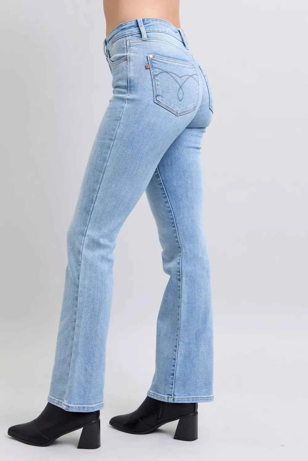 Judy Blue Mid Rise Thermal Bootcut Jeans Judy Blue Mid Rise Thermal Bootcut Jeans
