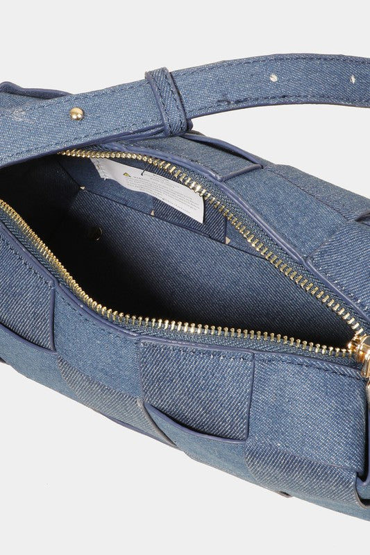 Fame Woven Crossbody Bag with Adjustable Strap Fame Woven Crossbody Bag with Adjustable Strap