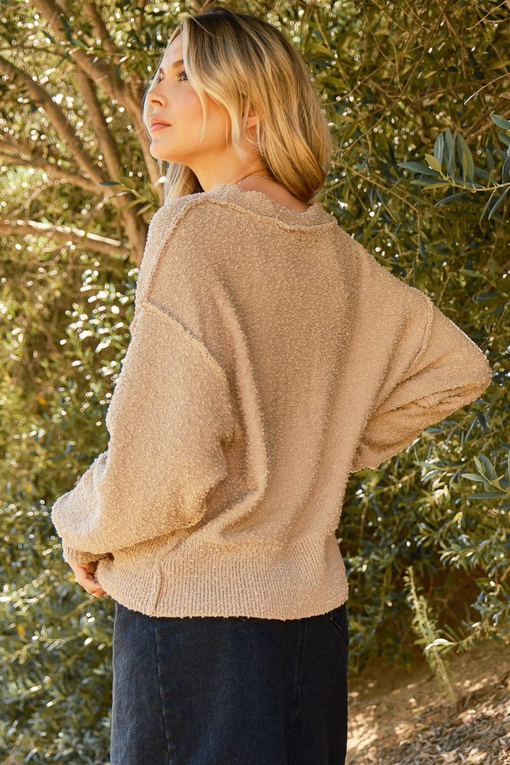 And The Why Button Down Popcorn Sweater Cardigan And The Why Button Down Popcorn Sweater Cardigan