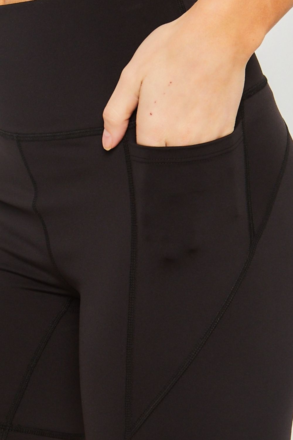 Love Tree High Waist Seam Detail Active Shorts Love Tree High Waist Seam Detail Active Shorts - TopFashionHQ