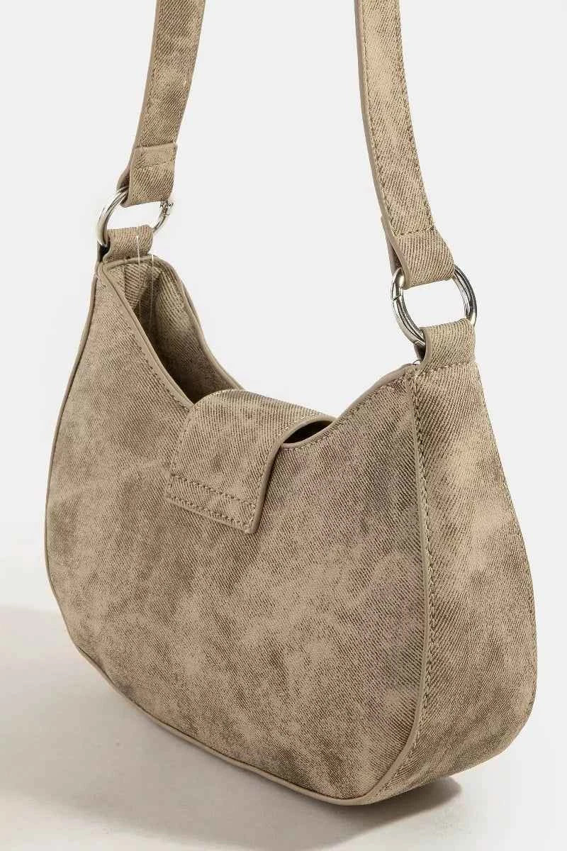 Fame Buckle Detail Hobo Shoulder Bag Fame Buckle Detail Hobo Shoulder Bag
