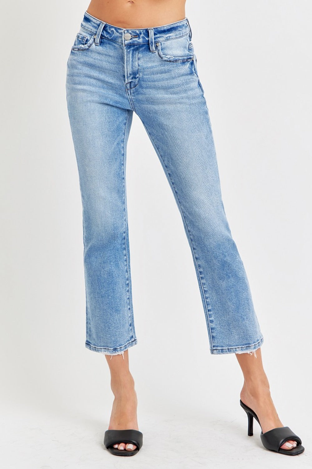 RISEN Full Size Low Rise Crop Slim Straight Jeans RISEN Full Size Low Rise Crop Slim Straight Jeans - TopFashionHQ