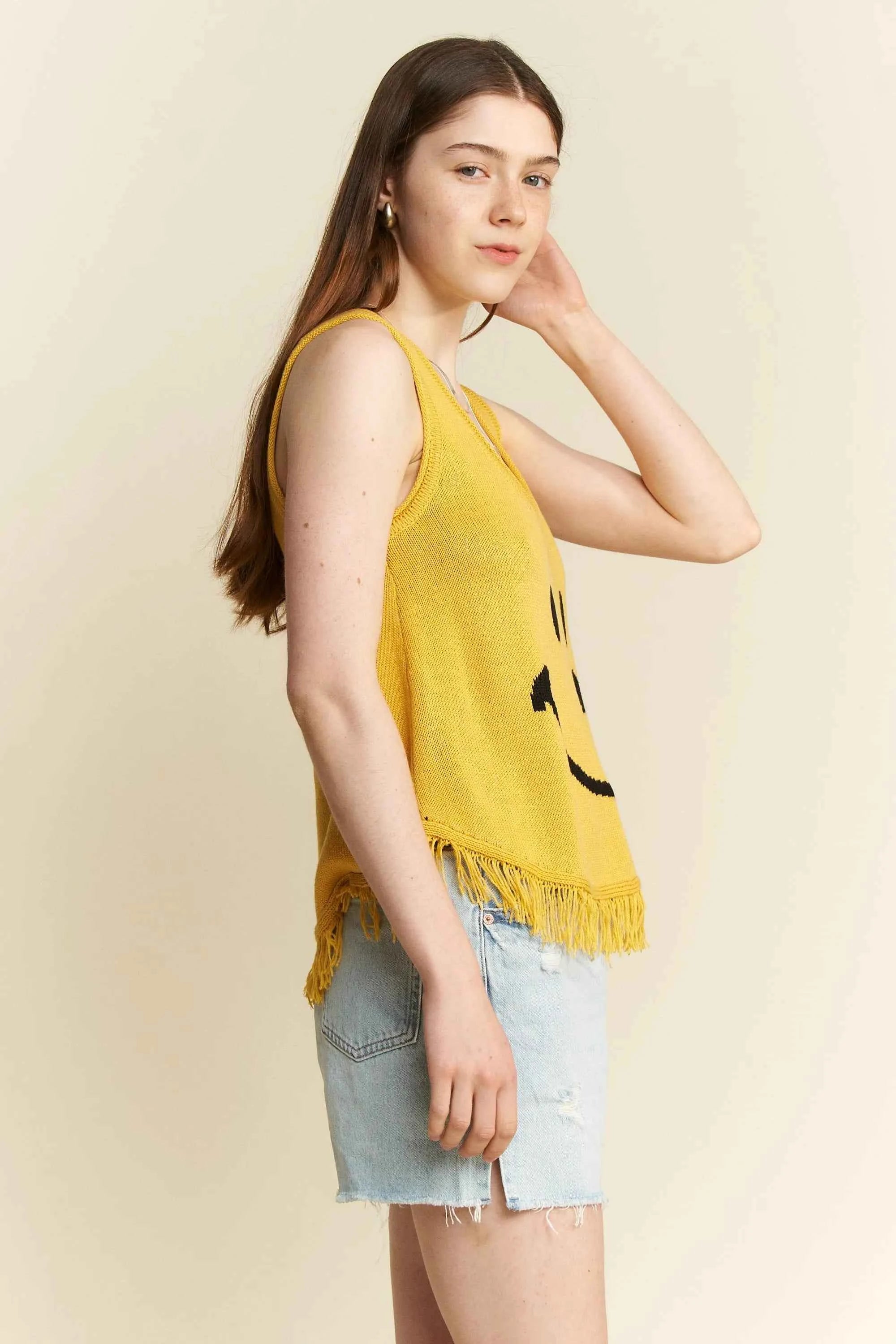 Jade By Jane Smiley Fringe Tank Top Jade By Jane Smiley Fringe Tank Top