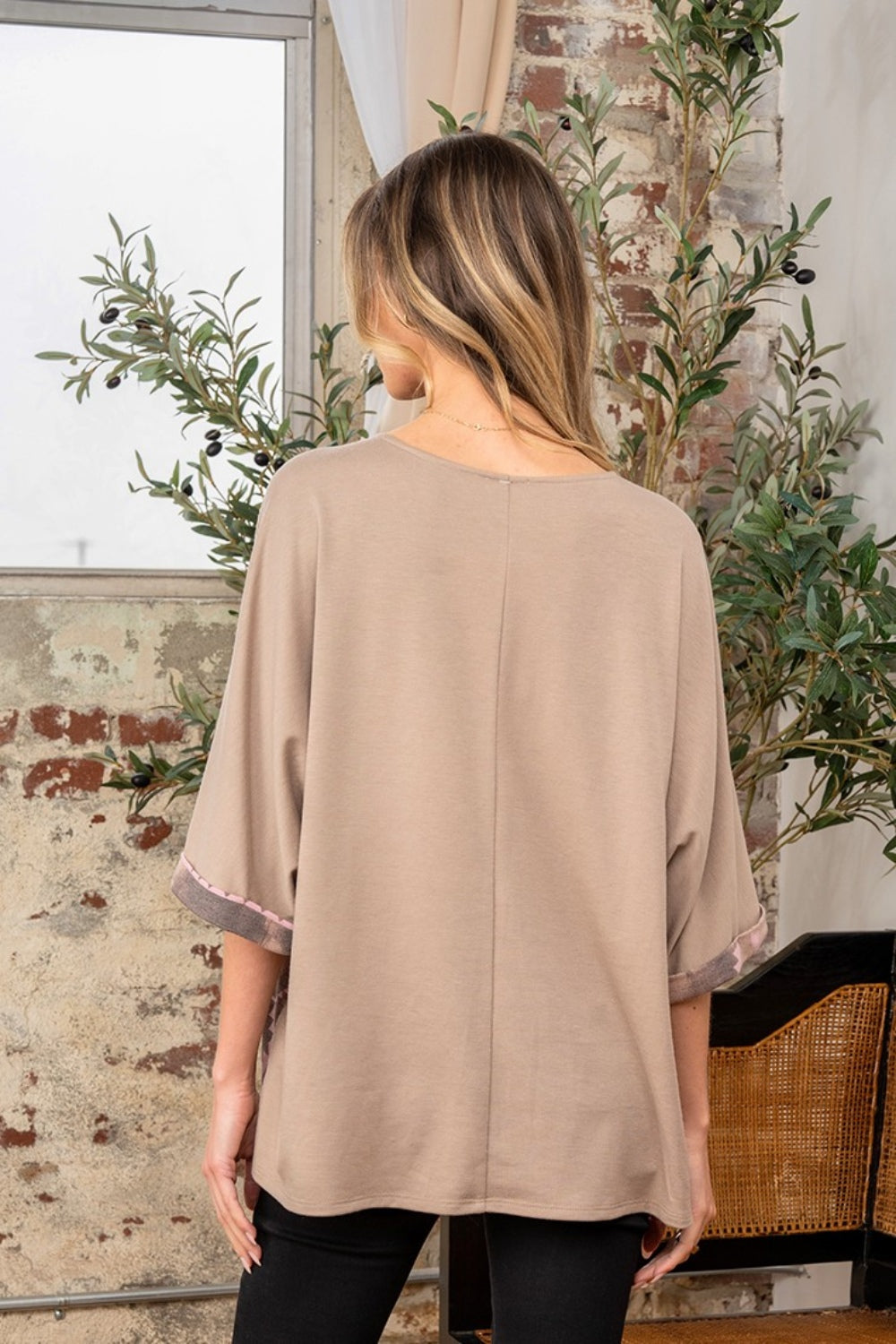 Sew In Love Full Size Aztec Distress Print Half Sleeve Crisscross Top Sew In Love Full Size Aztec Distress Print Half Sleeve Crisscross Top - TopFashionHQ