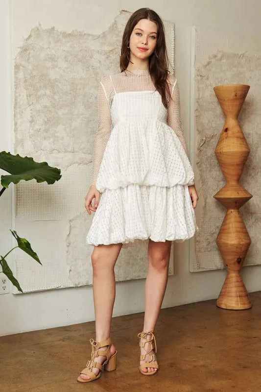 Davi & Dani Checker Print Side Pockets Textured Mini Dress Davi & Dani Checker Print Side Pockets Textured Mini Dress