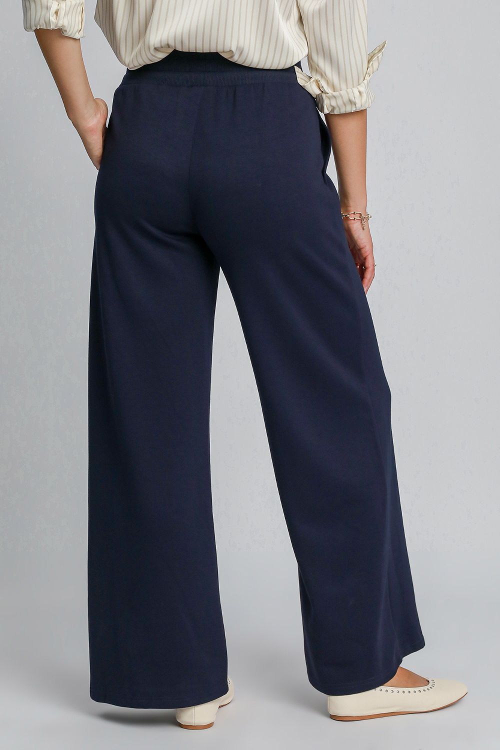 Umgee Drawstring Wide Leg Pants with Pockets Umgee Drawstring Wide Leg Pants with Pockets - TopFashionHQ