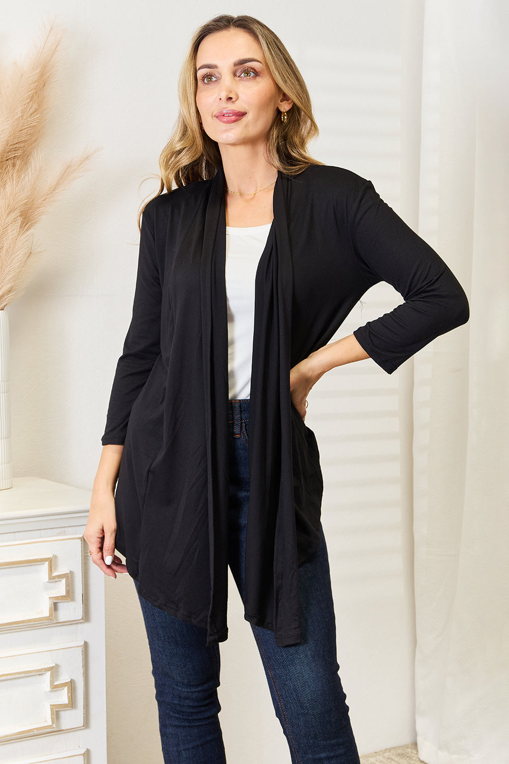 Culture Code Full Size Open Front Cardigan Culture Code Full Size Open Front Cardigan - TopFashionHQ