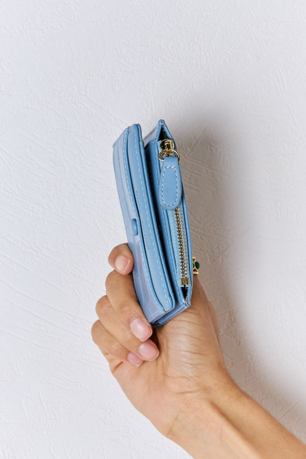 David Jones Texture PU Leather Mini Wallet David Jones Texture PU Leather Mini Wallet - TopFashionHQ