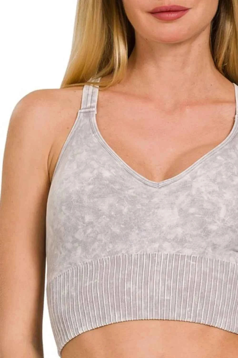 Zenana Washed Crisscross Strap Back Seamless Tank Top Zenana Washed Crisscross Strap Back Seamless Tank Top