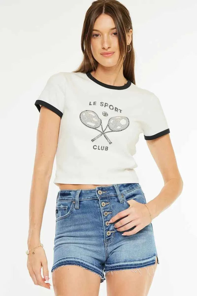 Kancan High Rise Release Hem Denim Shorts Kancan High Rise Release Hem Denim Shorts