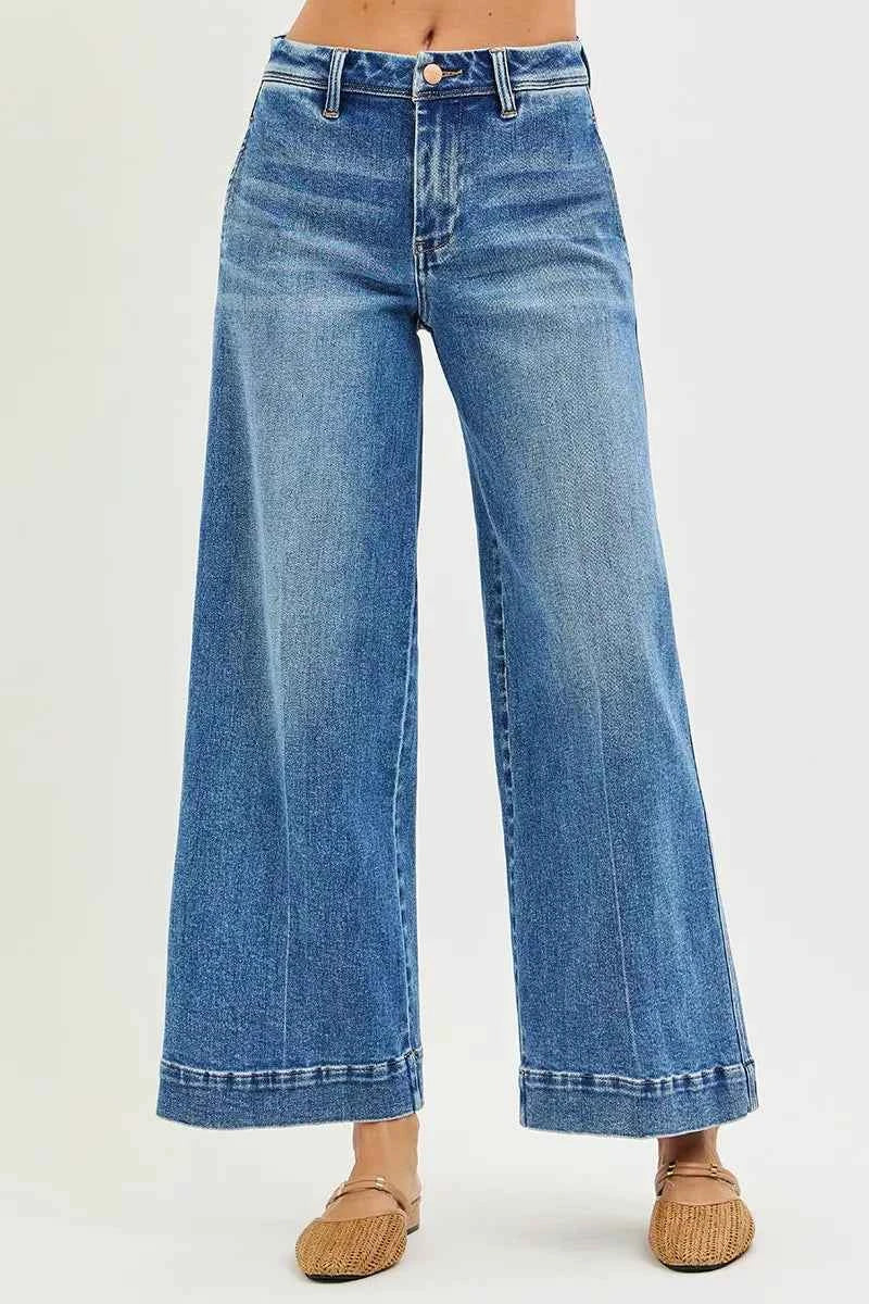 RISEN Slouchy Ankle Wide Jeans RISEN Slouchy Ankle Wide Jeans