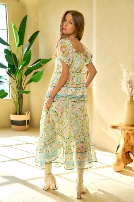 Davi & Dani Spring Floral Border Print Ruffled Textured Top 0e41b674-2b2b-4747-adba-e7f22fb1dd41-Max-Origin