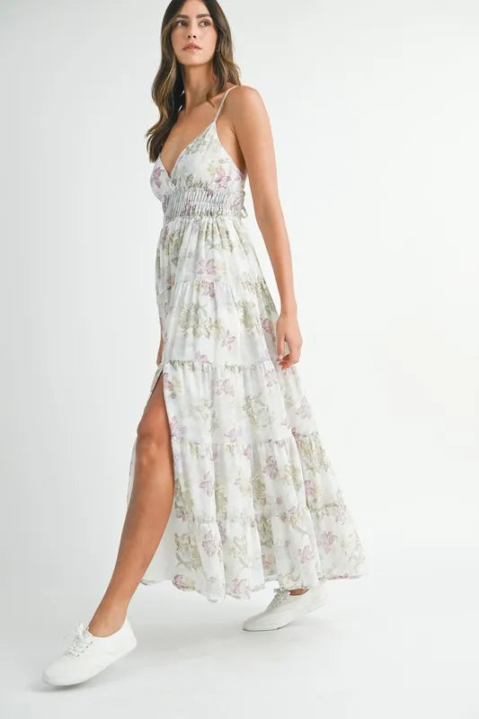 MABLE Floral Print Tiered Cami Maxi Dress 0e47b1df77bb460fb21ff20355445284-Max-Origin