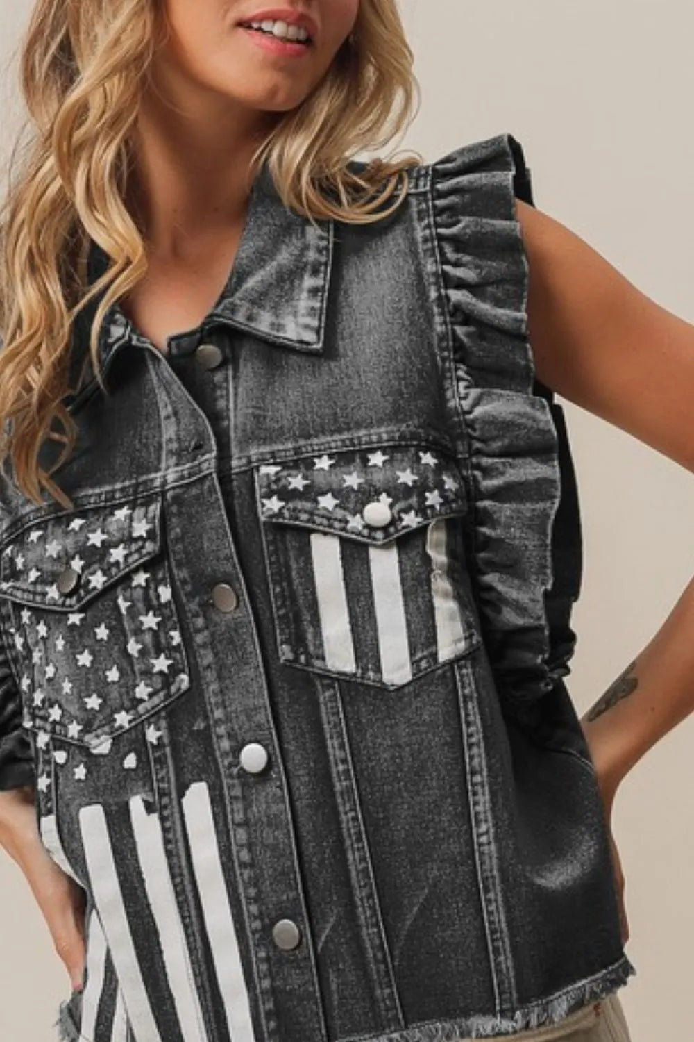 BiBi American Flag Washed Denim Jacket 0ed64805-9ac4-4ecf-b859-0b8c7c239c52-Max-Origin