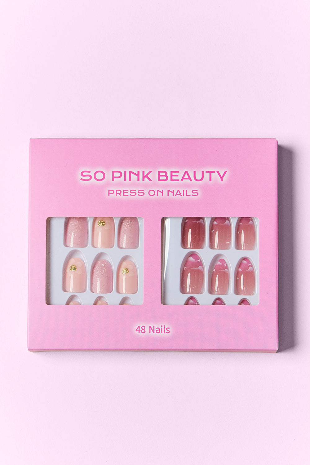 SO PINK BEAUTY Press On Nails 2 Packs SO PINK BEAUTY Press On Nails 2 Packs - TopFashionHQ