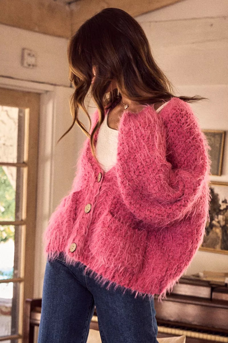 SO ME Soft Touch Hairy Loose Fit Cozy Sweater Cardigan 0f4a8201cac144b2a97fa4c35ad91351-Max-Origin