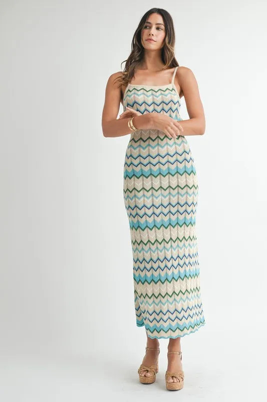 MABLE Lightweight Pointelle Chevron Knit Maxi Dress 0f6cd886e1df4ba182683b872498c237-Max-Origin