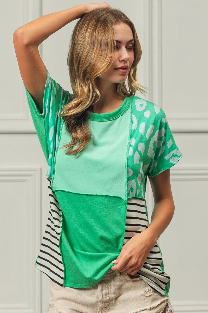 BiBi Leopard and Stripe Color Block Top With Exposed Seam 0ffbe0ac4d9c4aa9a2bcbac4556d0458-Max-Origin