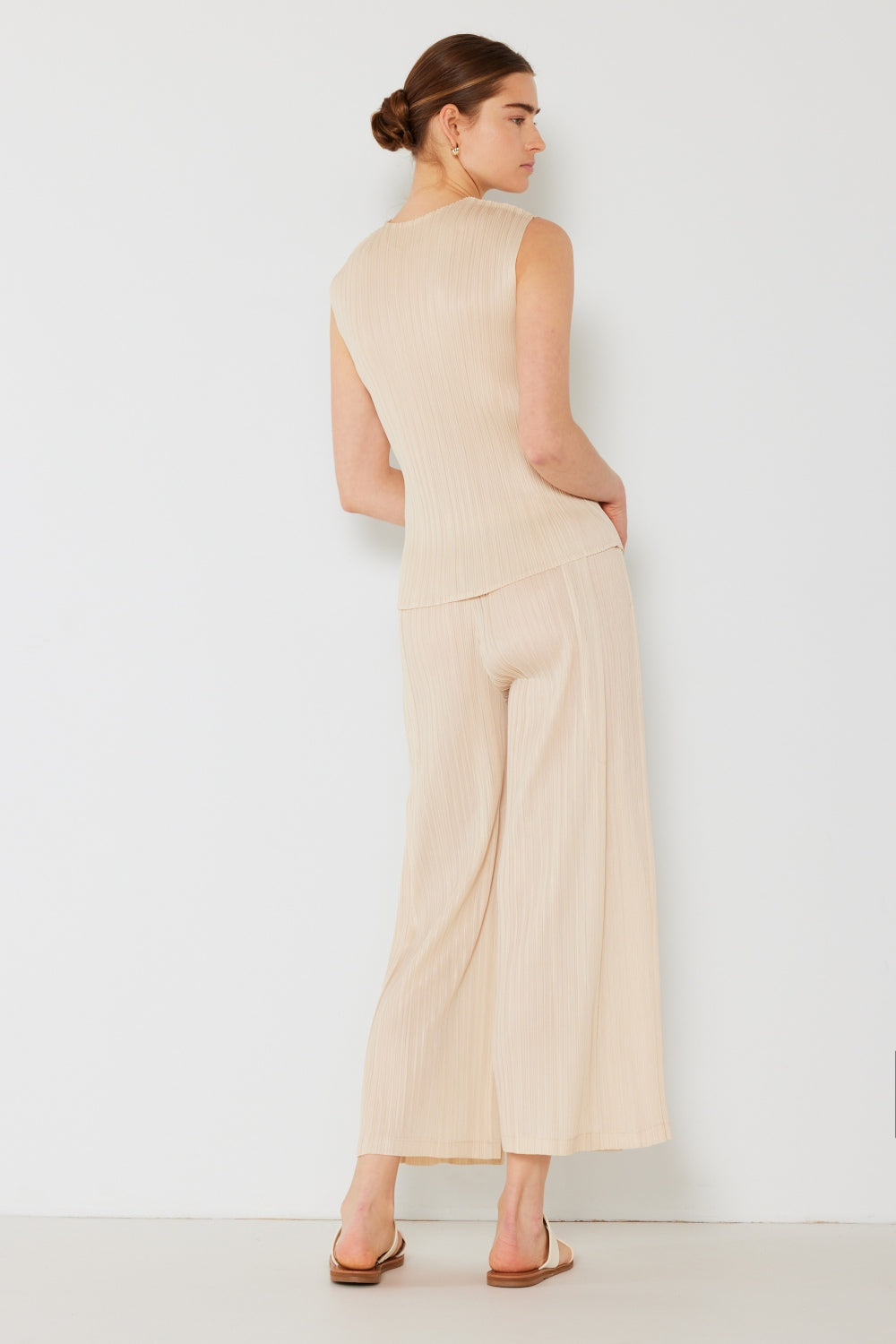 Marina West Swim Pleated Wide-Leg Pants with Side Pleat Detail Marina West Swim Pleated Wide-Leg Pants with Side Pleat Detail - TopFashionHQ