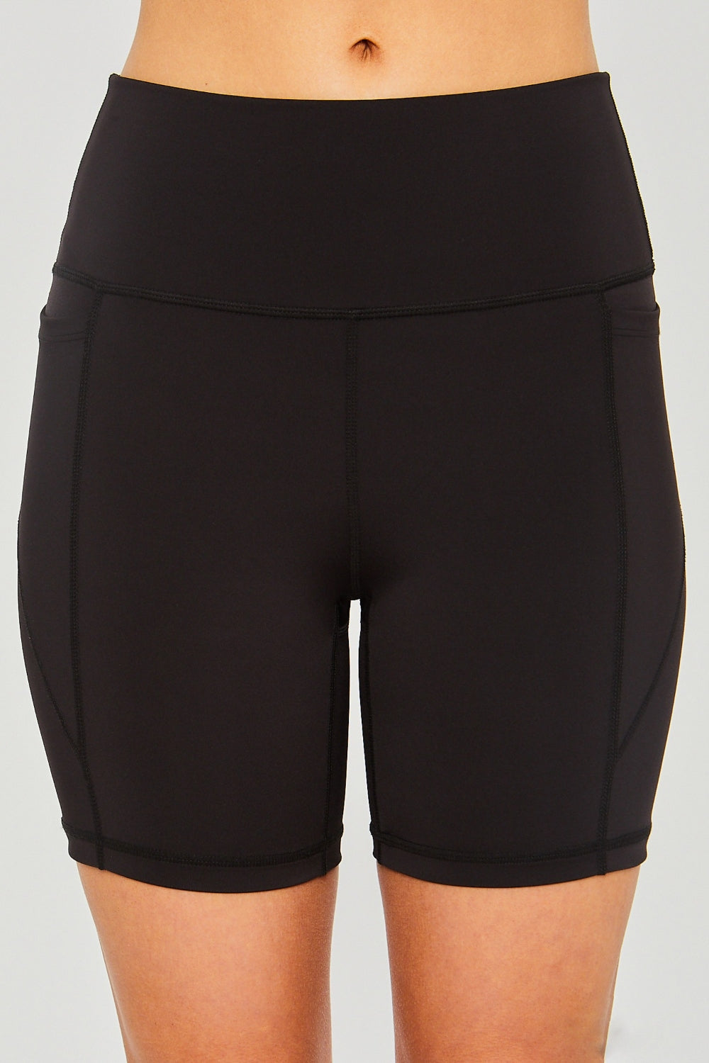 Love Tree High Waist Seam Detail Active Shorts Love Tree High Waist Seam Detail Active Shorts - TopFashionHQ