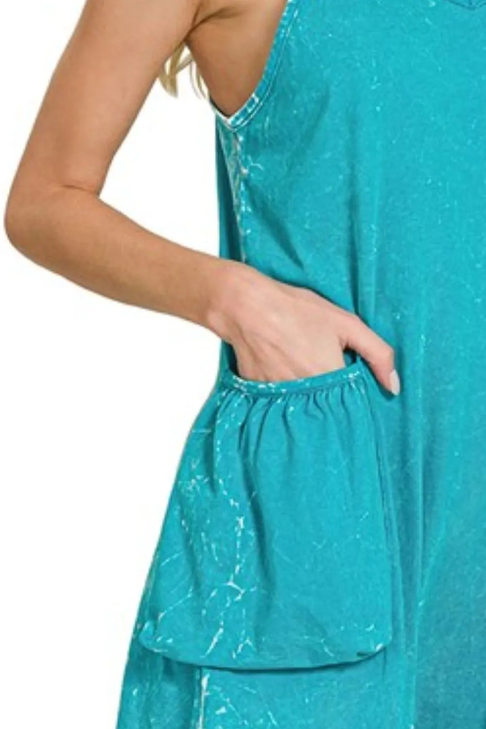 Zenana Acid Crinkle Washed Spaghetti Strap Romper 11da89ac-d8b9-4b52-bc61-f91f904c41e1-Max-Origin