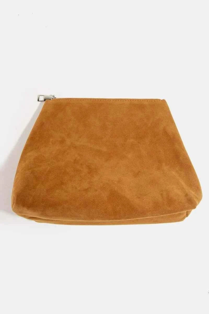 Fame Layered Fringe Detail Suede Hobo Bag Fame Layered Fringe Detail Suede Hobo Bag