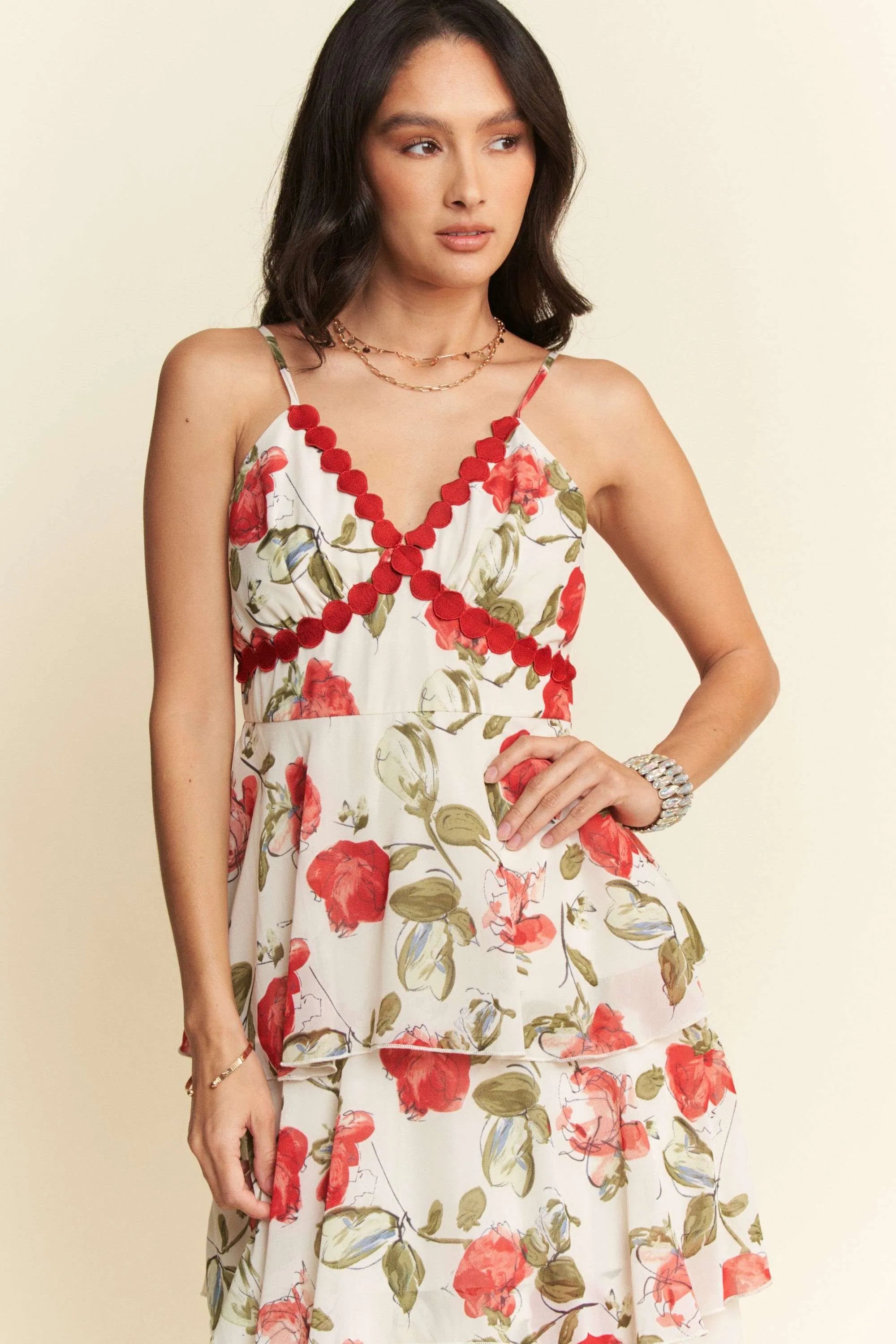 Davi & Dani Contrast Ring Lace Layered Ruffle Maxi Cami Dress 138cc062ab3b43fb9d8c6aab0ee19340-Max-Origin
