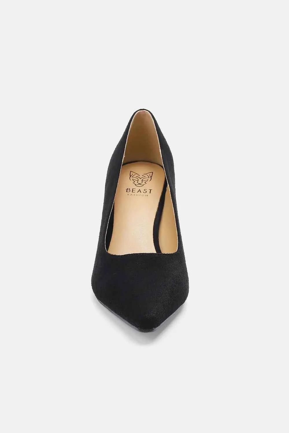 Beast Fashion Faux Suede Point Toe Pumps Beast Fashion Faux Suede Point Toe Pumps