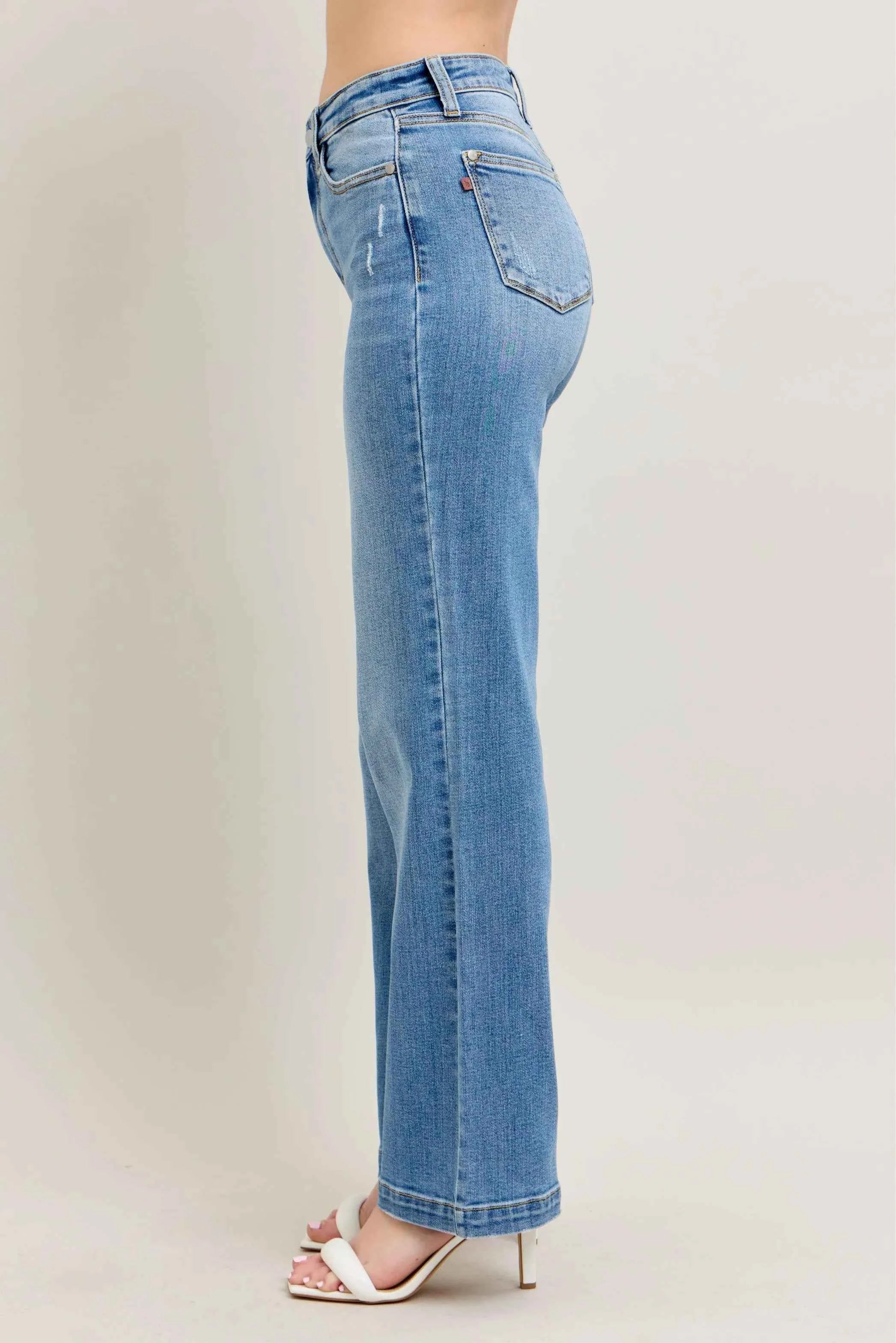 Judy Blue Full Size High Waist Straight Jeans Plus Size Judy Blue Full Size High Waist Straight Jeans Plus Size