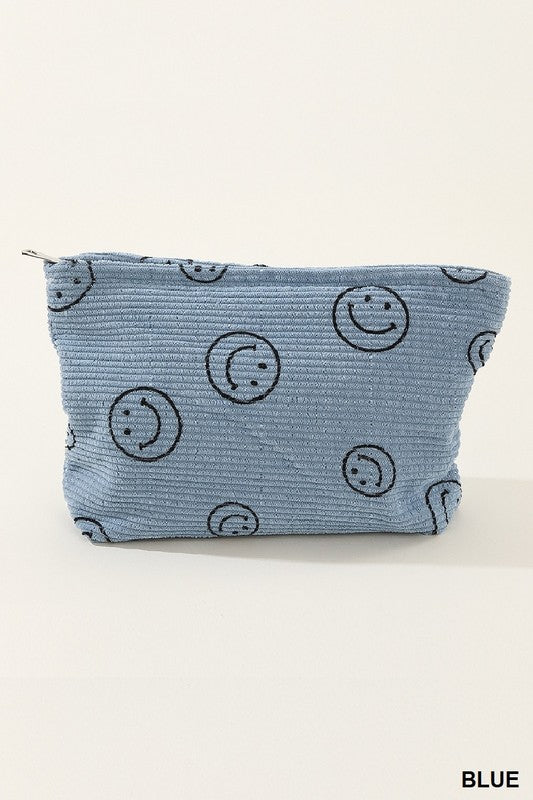 Zenana Corduroy Smile Clutch Bag Zenana Corduroy Smile Clutch Bag - TopFashionHQ