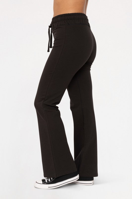 Mono B Drawstring Flared Pants Mono B Drawstring Flared Pants - TopFashionHQ