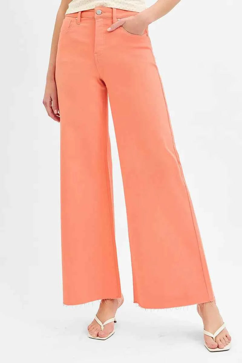 RISEN Full Size Tummy Control High Rise Wide Leg Palazzo Jeans Plus Size RISEN Full Size Tummy Control High Rise Wide Leg Palazzo Jeans Plus Size