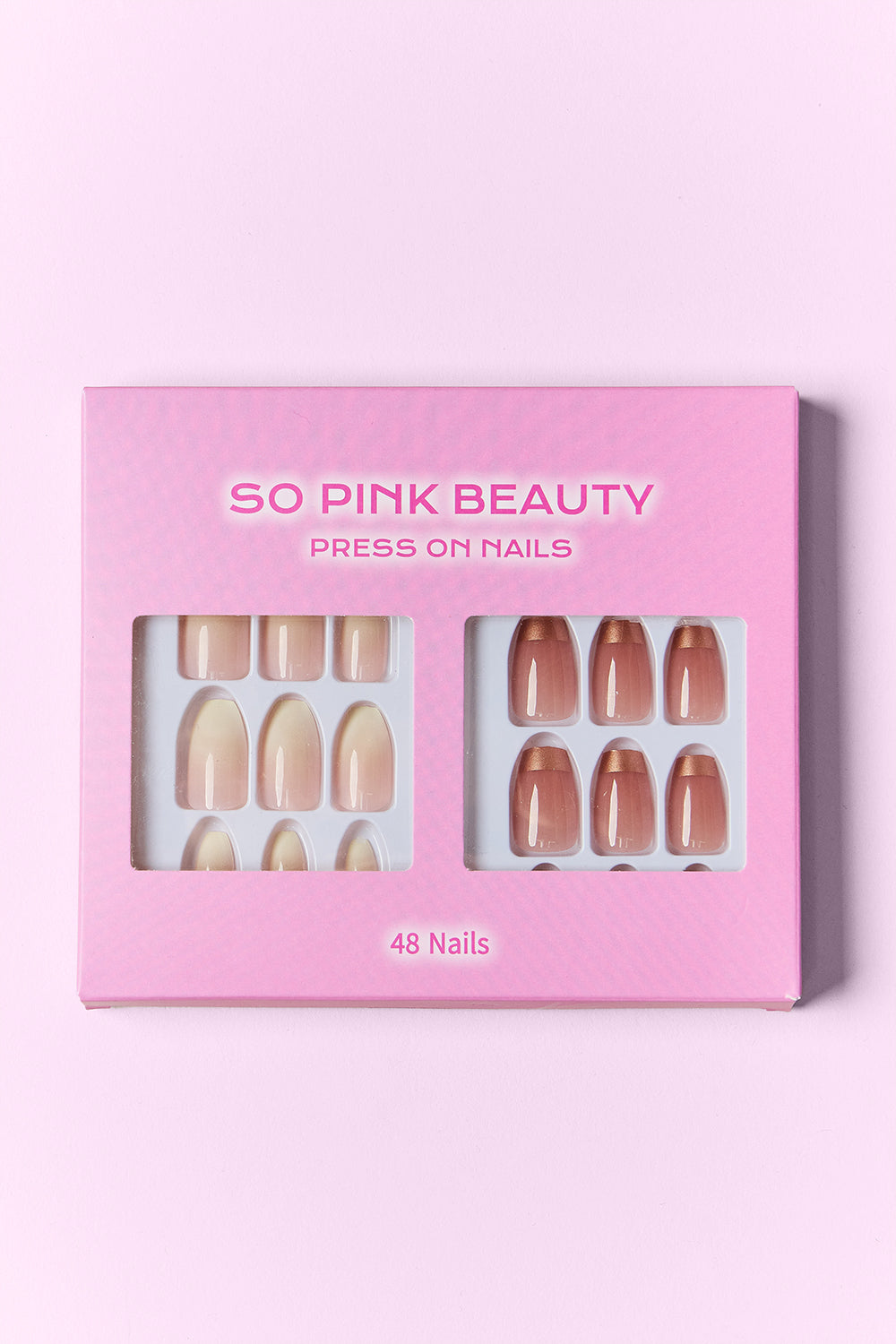 SO PINK BEAUTY Press On Nails 2 Packs SO PINK BEAUTY Press On Nails 2 Packs - TopFashionHQ