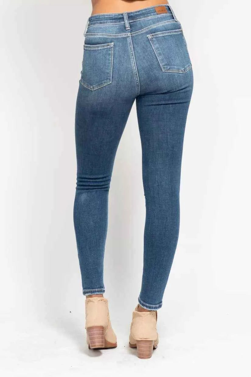 Judy Blue Full Size High Rise Button Fly Skinny Jeans Plus Size Judy Blue Full Size High Rise Button Fly Skinny Jeans Plus Size