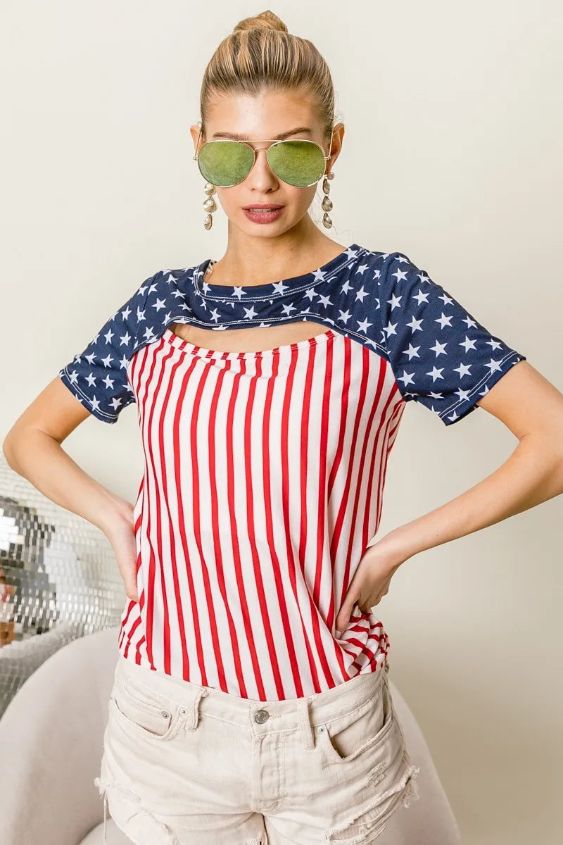 BiBi American Flag Theme Front Cut Out Top 18a59ca0444a452fa5369c357af0edde-Max-Origin