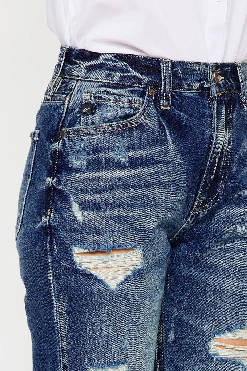 Kancan High Rise Distressed Mom Fit Jeans 18f73745cb1048139a3100e4d0960849-Max-Origin
