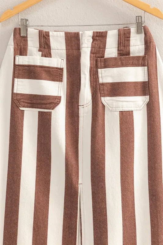 HYFVE Striped Pocket Detail Maxi Skirt 195e70ed9a04402fafe031ad01e0de7d-Max-Origin