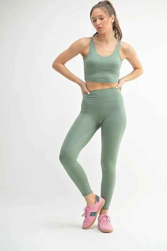MONO B Venice Cloud Light Contour High-Waisted Leggings MONO B Venice Cloud Light Contour High-Waisted Leggings