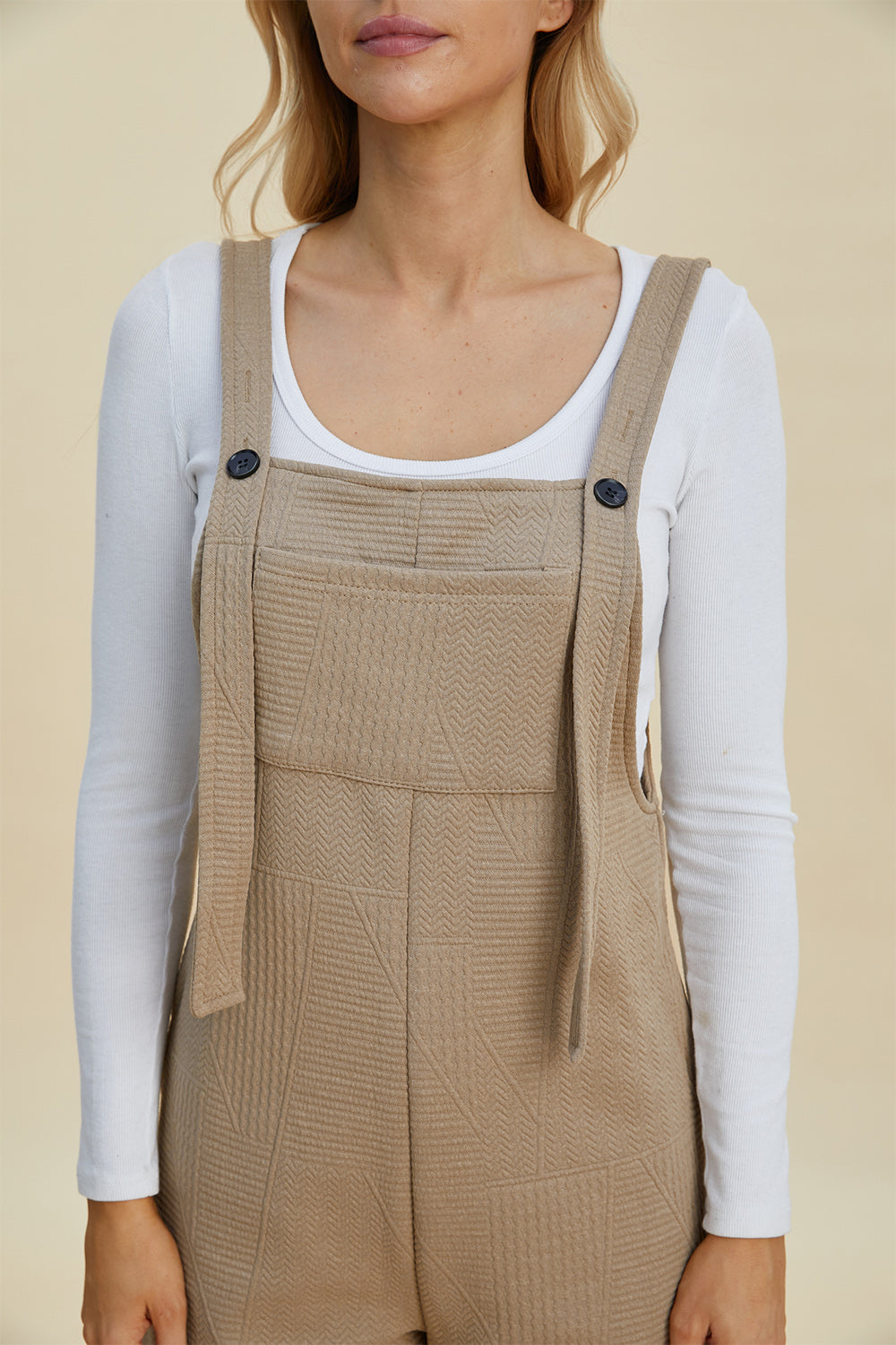 Double Take Full Size Texture Sleeveless Romper Double Take Full Size Texture Sleeveless Romper