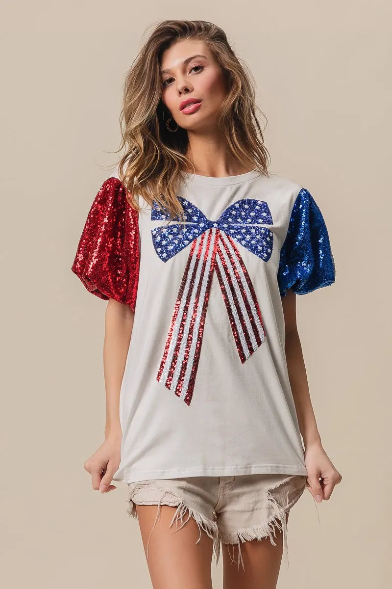 BiBi Sequin American Flag Bow Top 1ad5ff54647349a4b2577f63210e05b8-Max-Origin