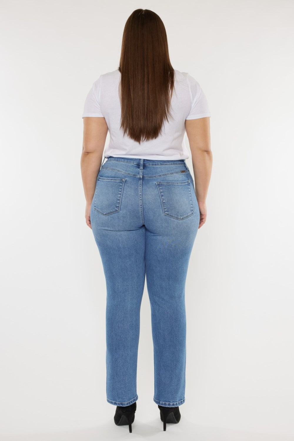 Kancan Full Size Cat's Whiskers High Waist Jeans Kancan Full Size Cat's Whiskers High Waist Jeans - TopFashionHQ