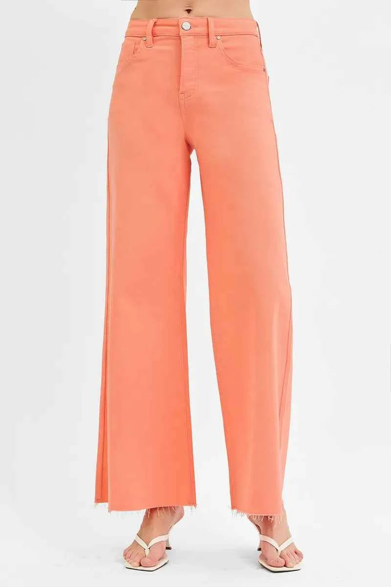 RISEN Full Size Tummy Control High Rise Wide Leg Palazzo Jeans Plus Size RISEN Full Size Tummy Control High Rise Wide Leg Palazzo Jeans Plus Size