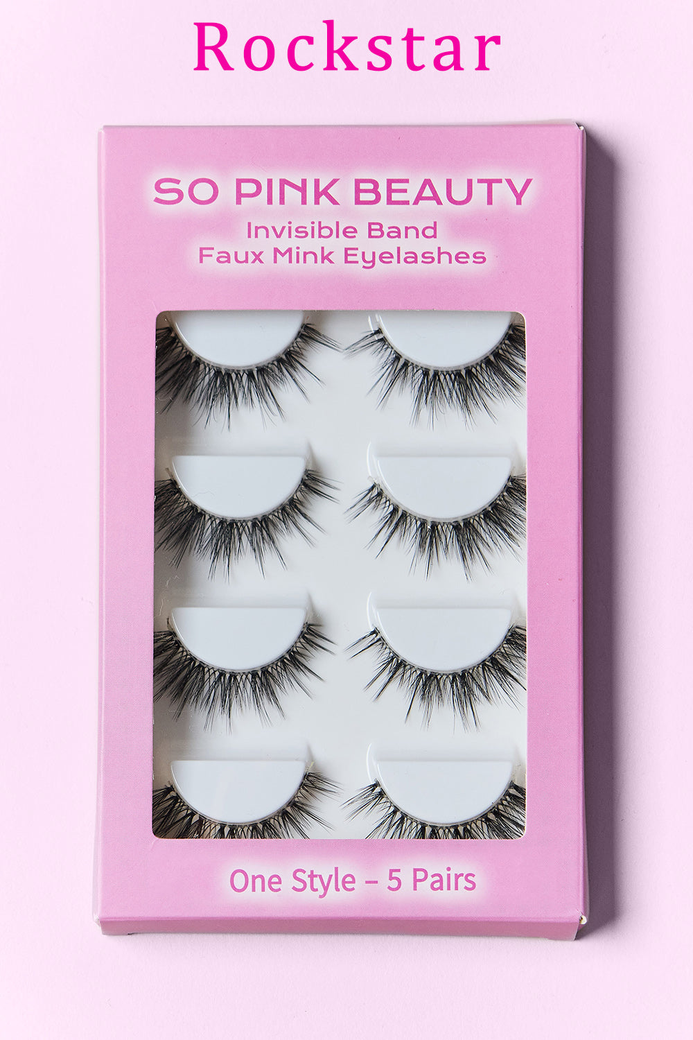 SO PINK BEAUTY Faux Mink Eyelashes 5 Pairs SO PINK BEAUTY Faux Mink Eyelashes 5 Pairs - TopFashionHQ