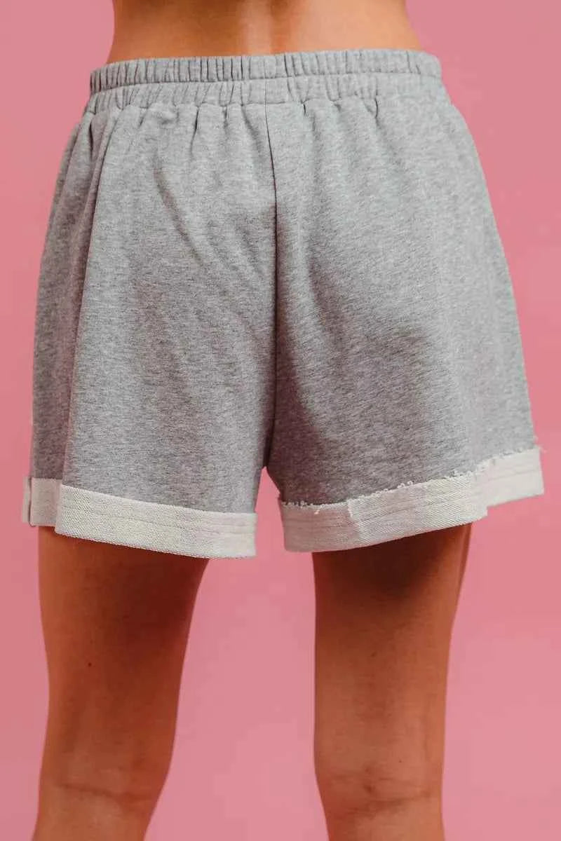 BiBi French Terry Knit Shorts with Side Pocket BiBi French Terry Knit Shorts with Side Pocket