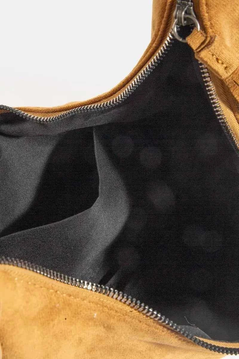 Fame Half Moon Fringe Buckle Strap Hobo Bag Fame Half Moon Fringe Buckle Strap Hobo Bag