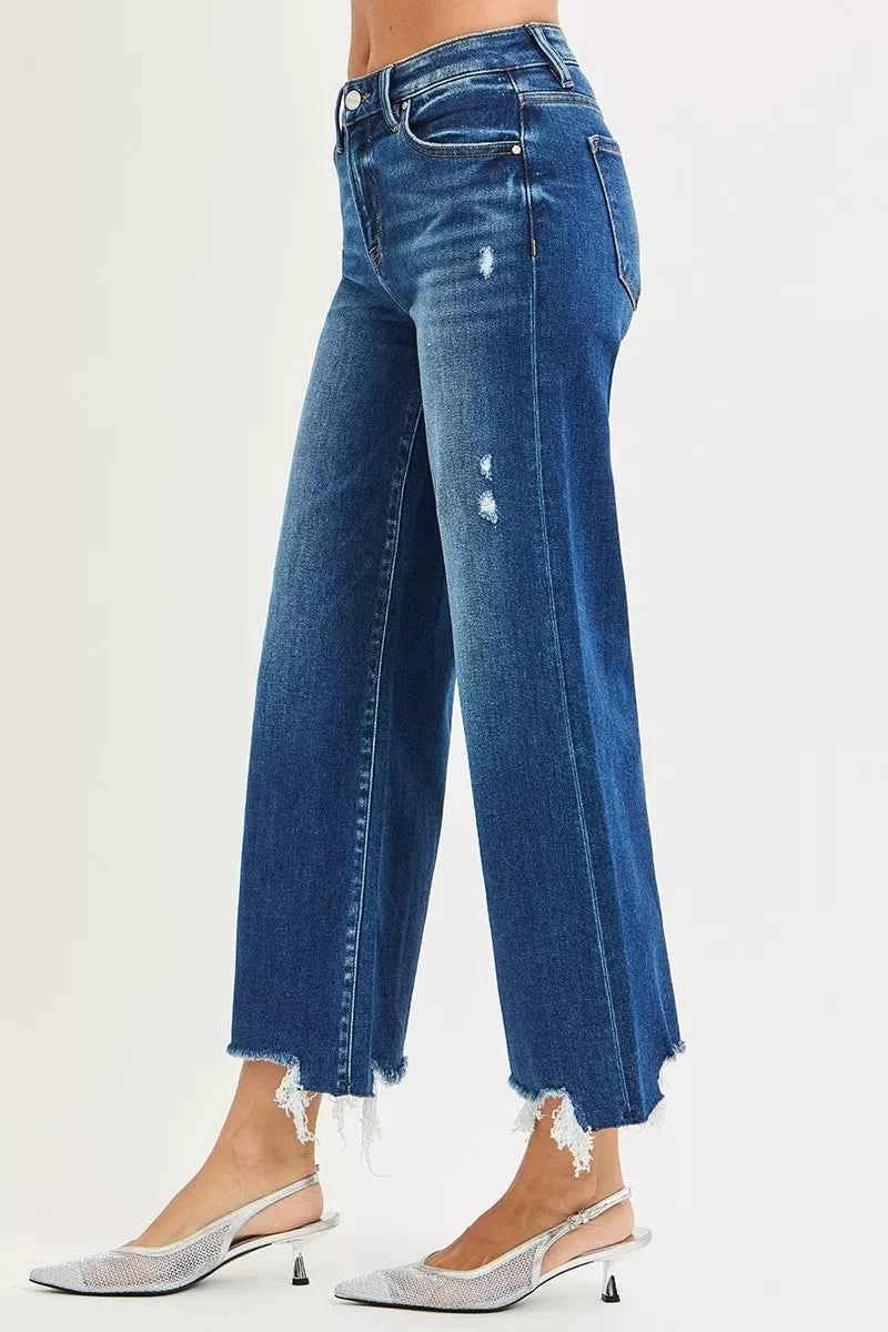 RISEN High Rise Crop Wide Leg Jeans RISEN High Rise Crop Wide Leg Jeans