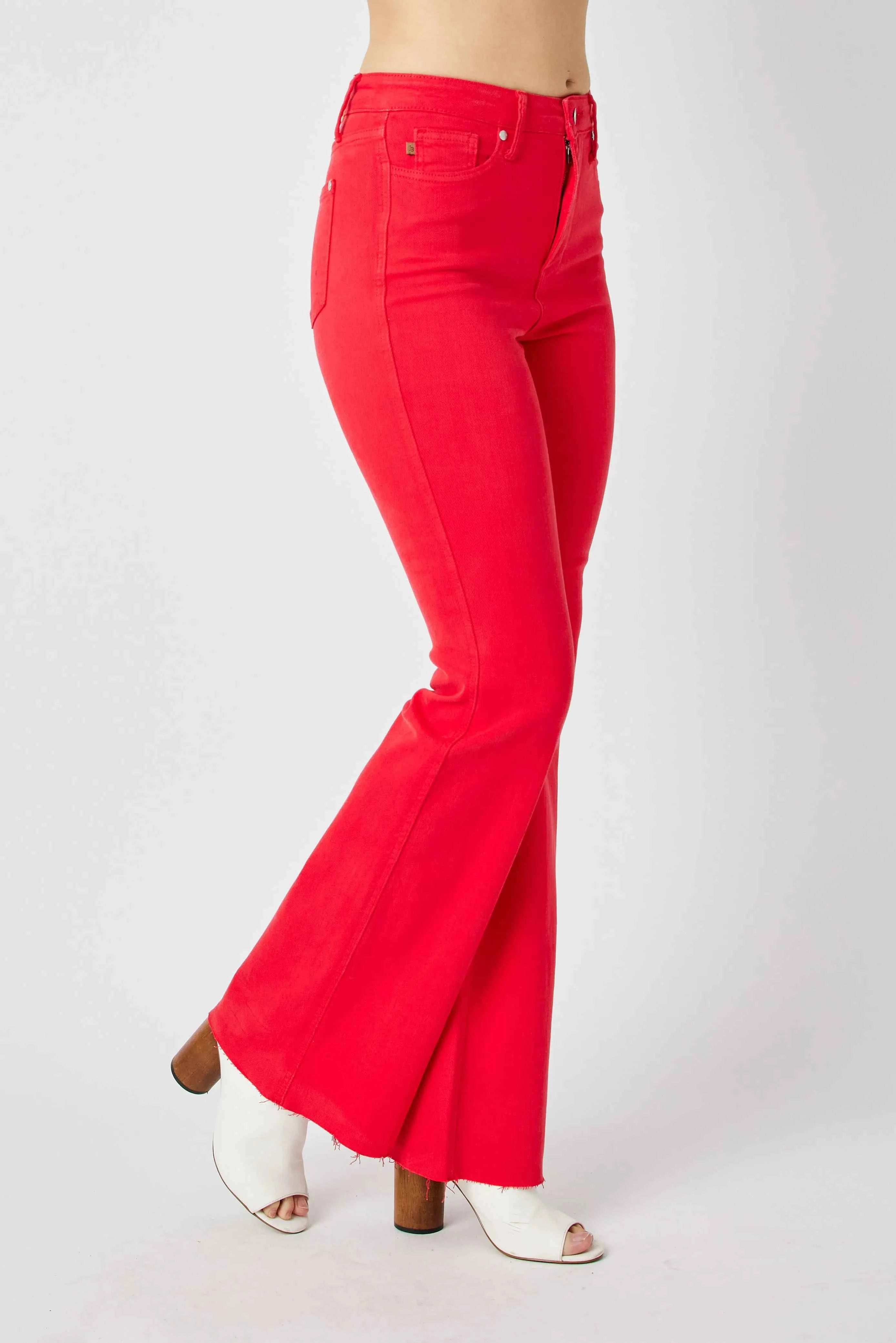 Judy Blue Full Size Hw Tummy Control Garment Dyed Flare Jeans Plus Size Judy Blue Full Size Hw Tummy Control Garment Dyed Flare Jeans Plus Size