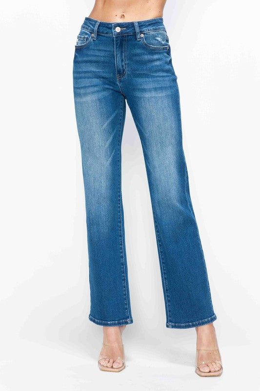 bytos Full Size Cat's Whiskers High Rise Straight Jeans bytos Full Size Cat's Whiskers High Rise Straight Jeans