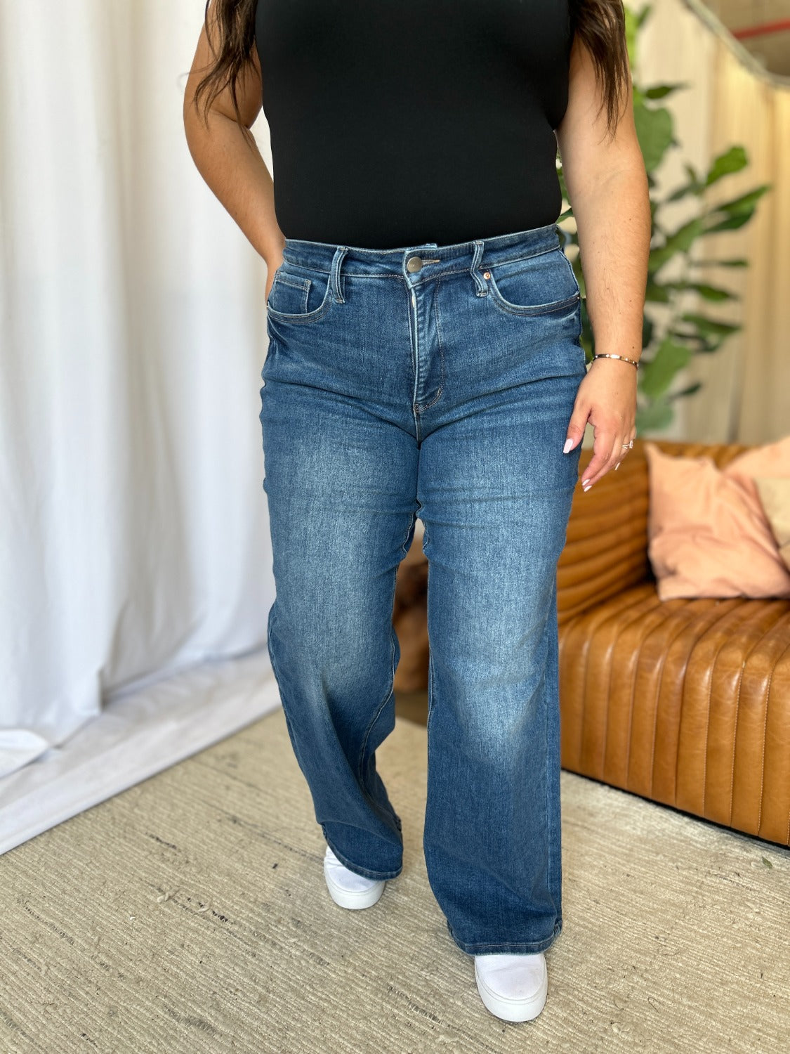 RFM Full Size High Rise Tummy Control Wide Leg Jeans RFM Full Size High Rise Tummy Control Wide Leg Jeans